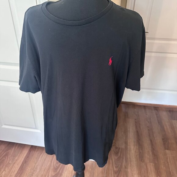 Polo by Ralph Lauren Black Tee with Red Logo - Picture 1 of 6